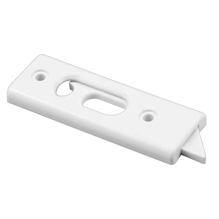 Prime-Line Tilt Latch, Spring-Loaded, White, Plastic, 2-5 in. Hole Centers, PK2 F 2724
